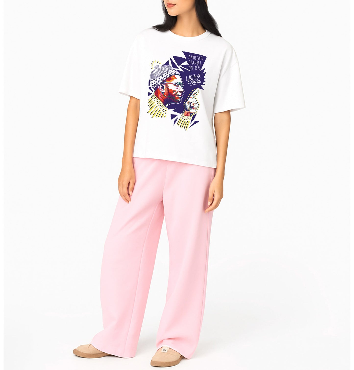 Amilcar Cabral I Le T-shirt oversize Femme United Souls - Des visages, une lutte, un héritage à porter !