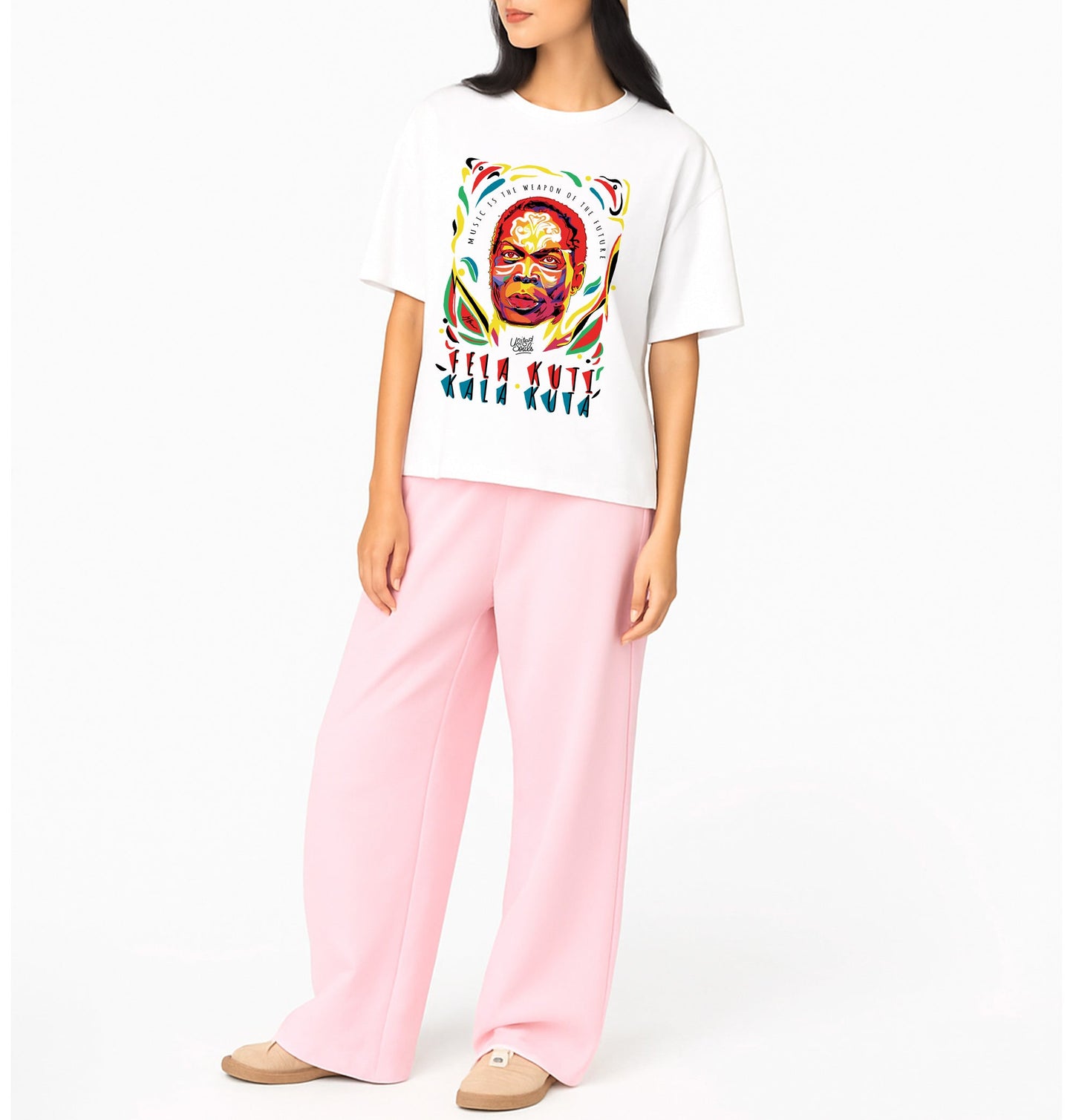 Fela Kuti I Le T-shirt oversize Femme United Souls - Des visages, une lutte, un héritage à porter !