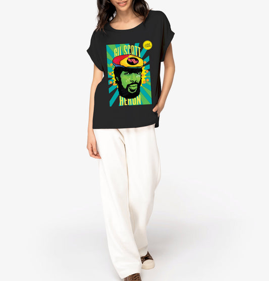 Gil Scott Heron I Le t-shirt manches à revers femme United Souls - Des visages, une lutte, un héritage à porter !