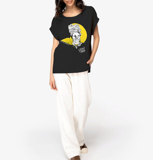 Aoua Keïta I Le t-shirt manches à revers femme United Souls - Des visages, une lutte, un héritage à porter !