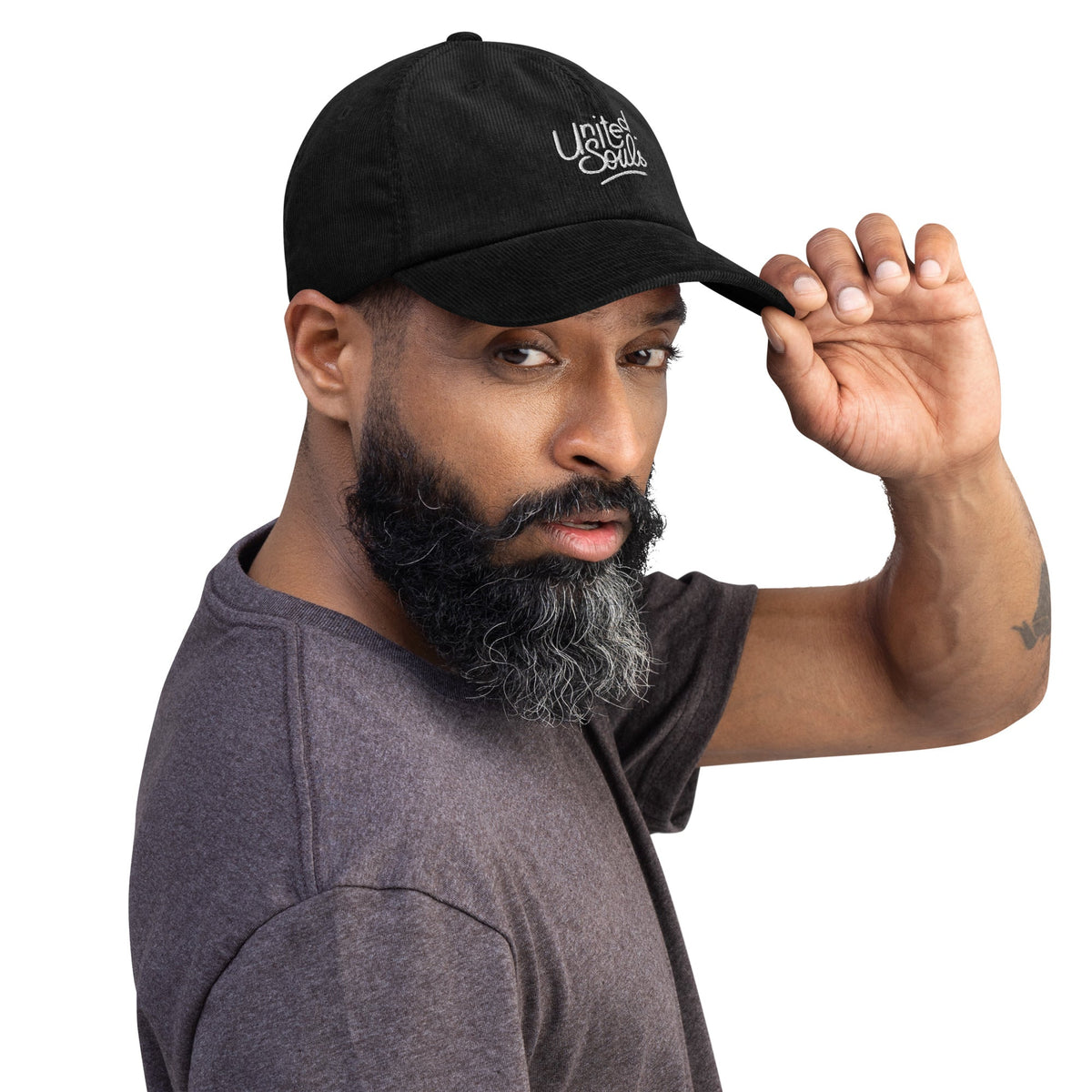 Casquette en velours côtelé - United Souls United Souls - Des visages, une lutte, un héritage à porter !