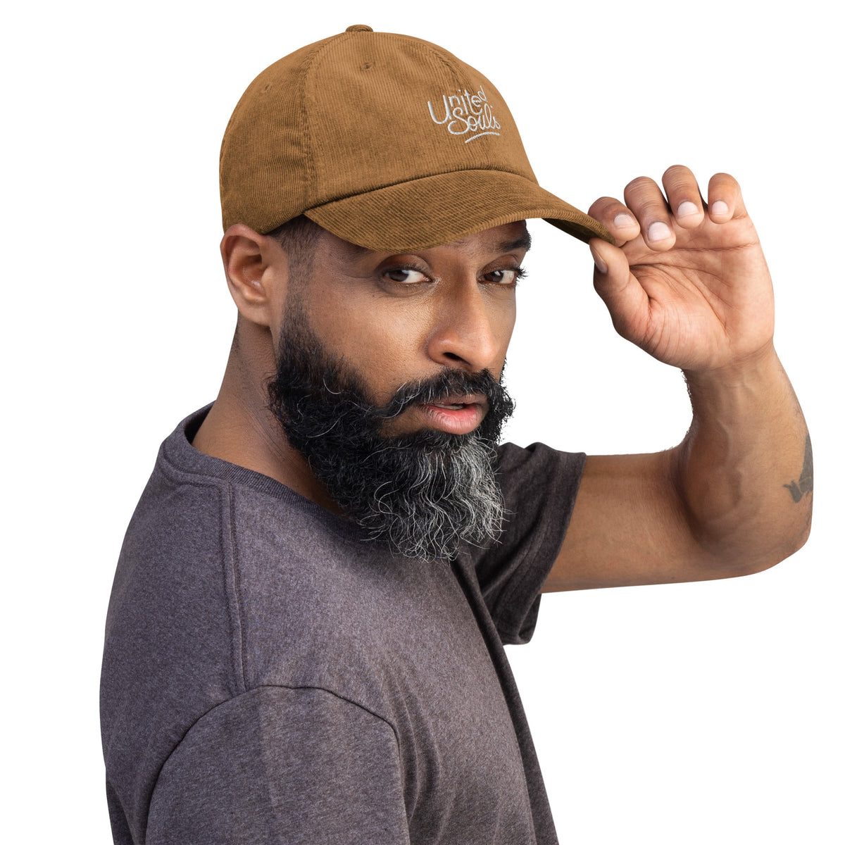 Casquette en velours côtelé - United Souls United Souls - Des visages, une lutte, un héritage à porter !