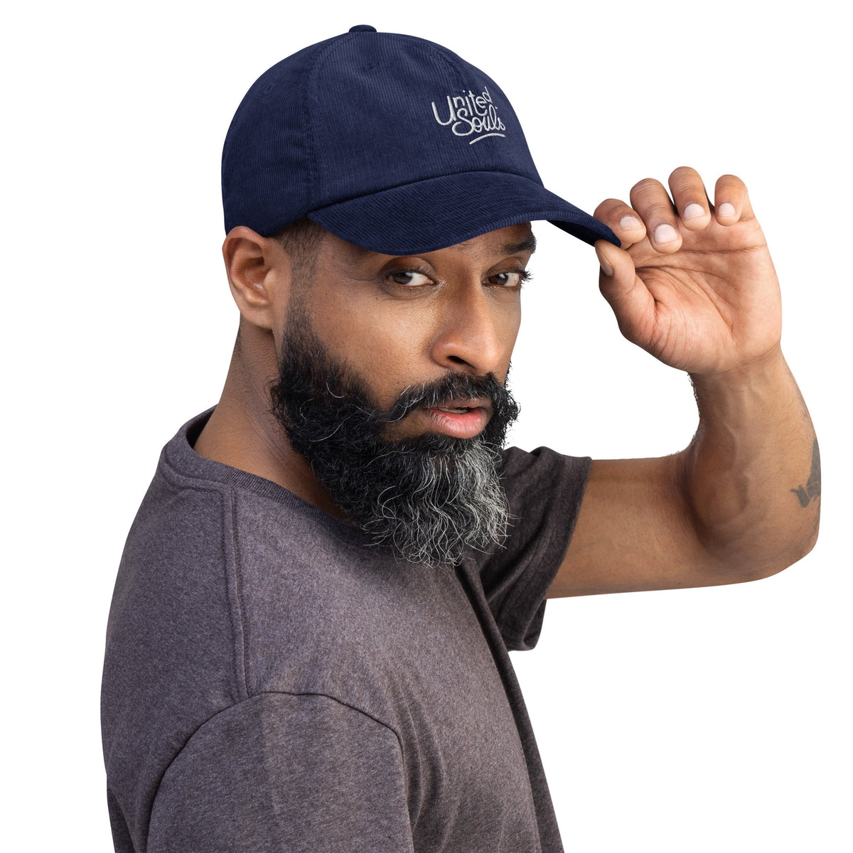 Casquette en velours côtelé - United Souls United Souls - Des visages, une lutte, un héritage à porter !