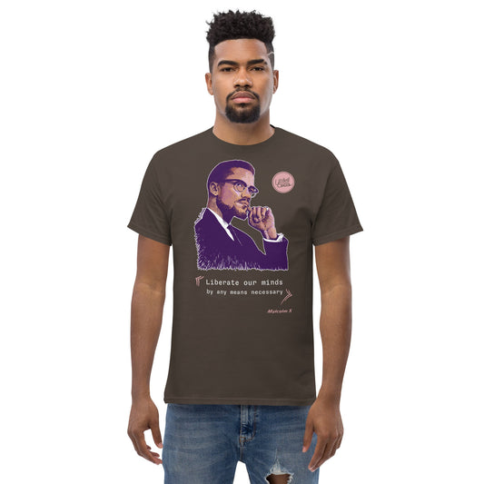 Malcolm X | Le t-shirt essentiel unisexe 100% coton United Souls - Des visages, une lutte, un héritage à porter !