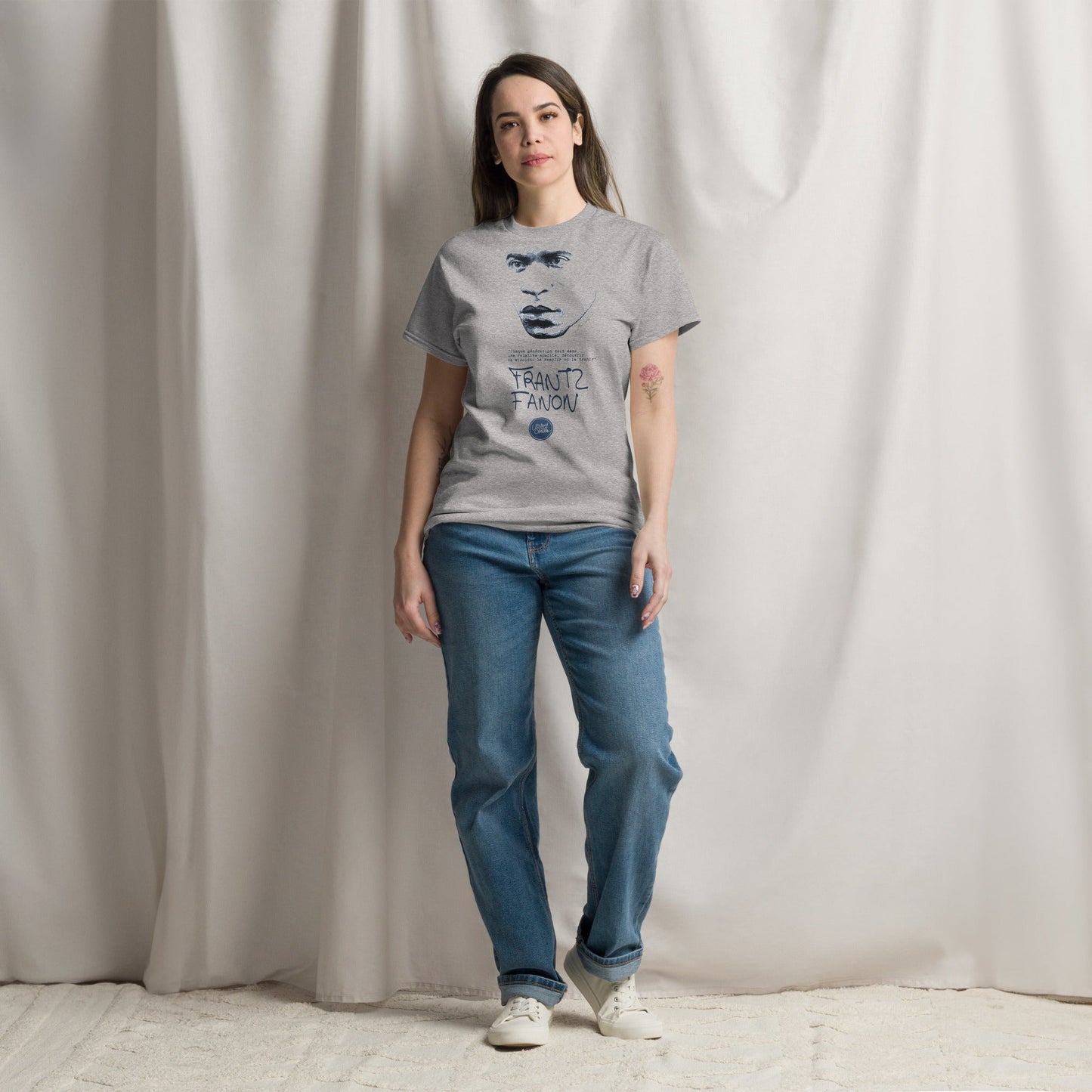 Frantz Fanon I Le t-shirt essentiel unisexe 100% coton United Souls - Des visages, une lutte, un héritage à porter !