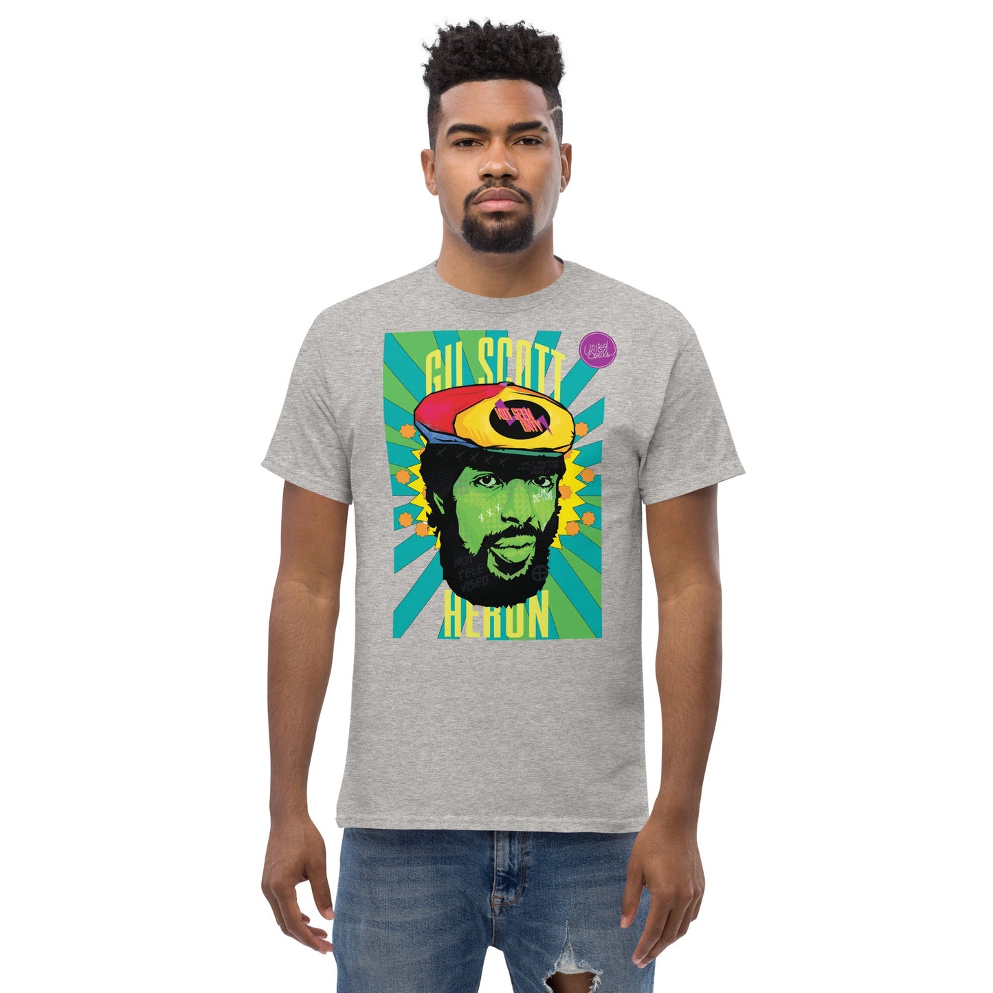 Gil Scott-Heron I Le t-shirt essentiel unisexe 100% coton United Souls - Des visages, une lutte, un héritage à porter !