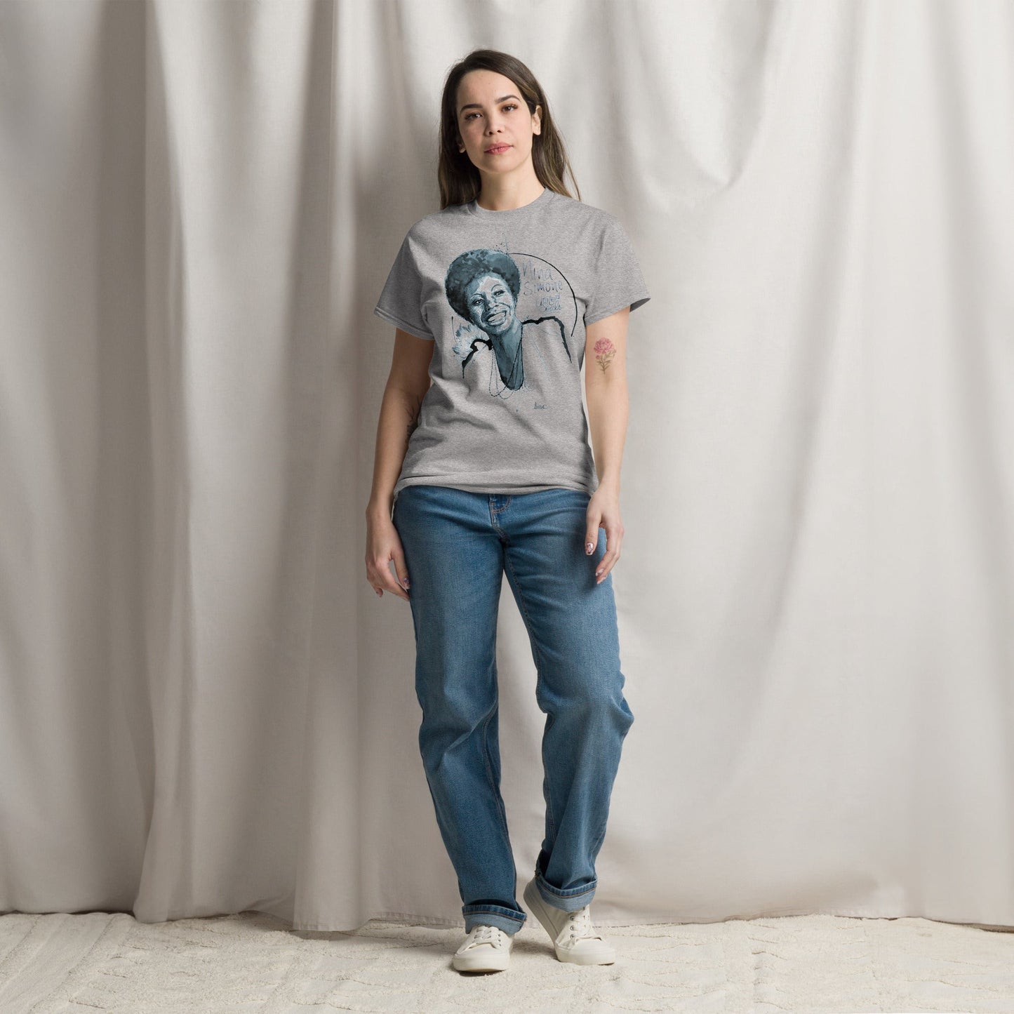 Nina Simone I Le t-shirt essentiel unisexe 100% coton United Souls - Des visages, une lutte, un héritage à porter !