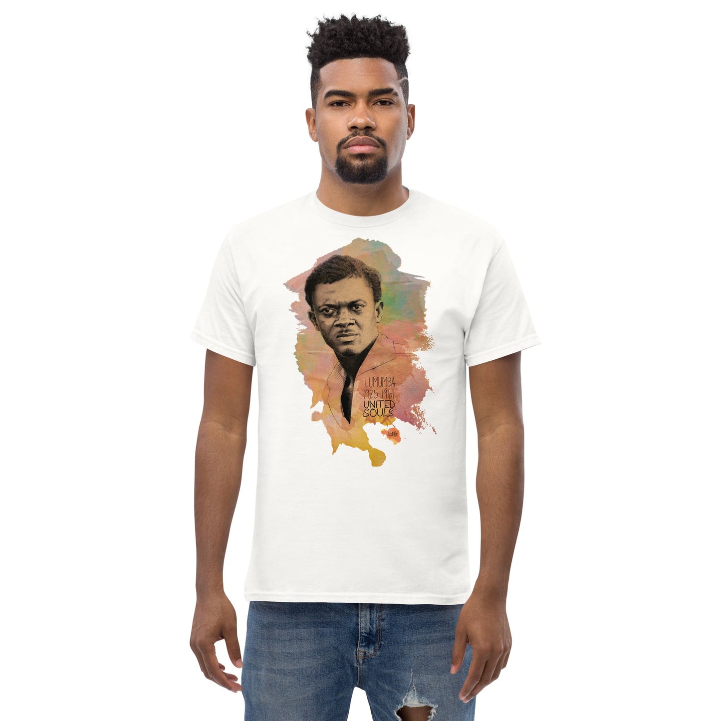 Lumumba Color I Le t-shirt essentiel unisexe 100% coton United Souls - Des visages, une lutte, un héritage à porter !