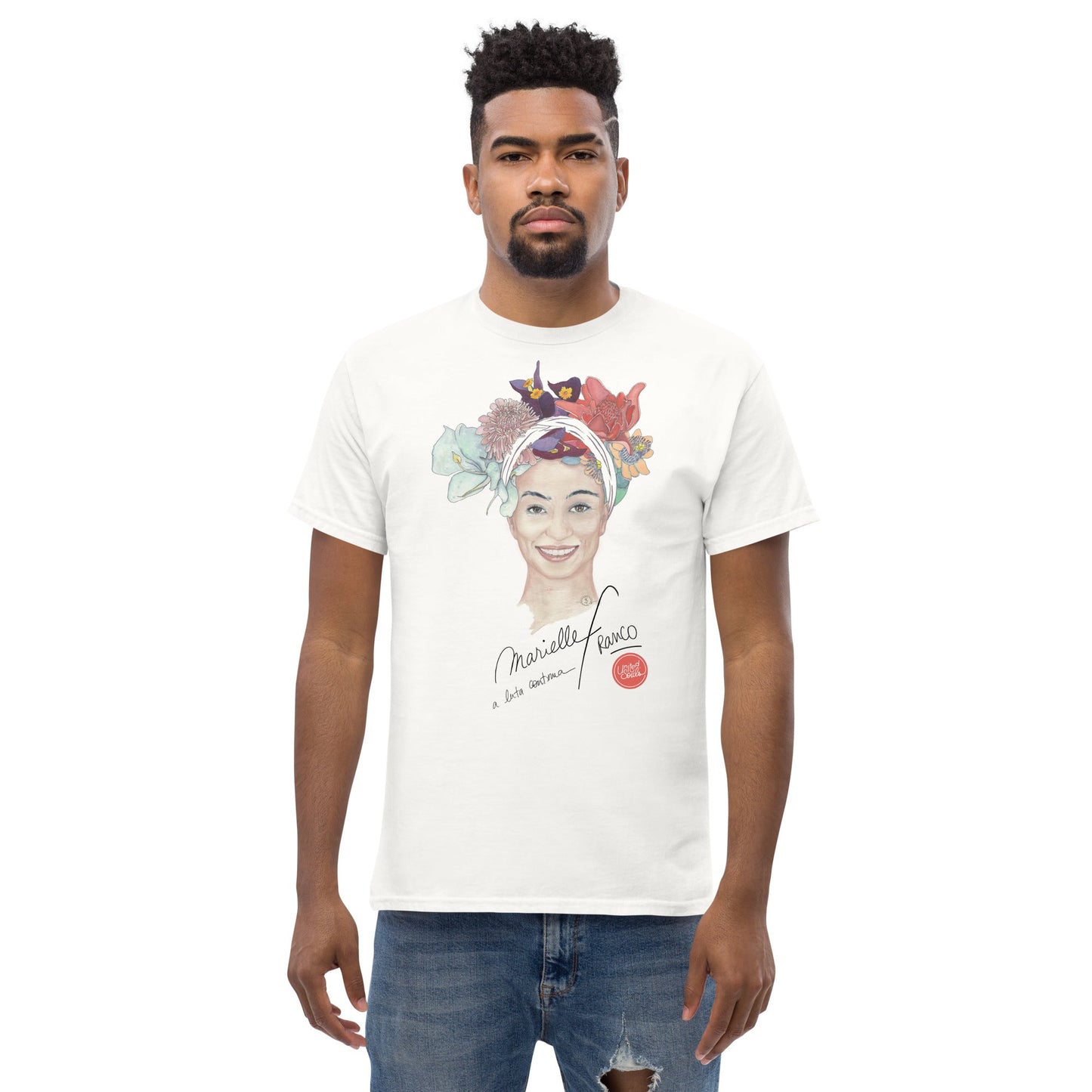 Marielle Franco I Le t-shirt essentiel unisexe 100% coton United Souls - Des visages, une lutte, un héritage à porter !
