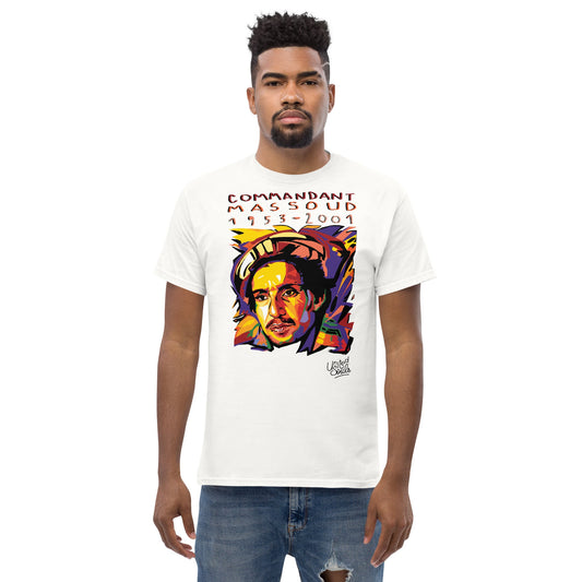 Ahmad Shah Massoud I Le t-shirt essentiel unisexe 100% coton United Souls - Des visages, une lutte, un héritage à porter !
