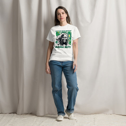 Wangari Muta Maathai | Le t-shirt essentiel unisexe 100% coton United Souls - Des visages, une lutte, un héritage à porter !