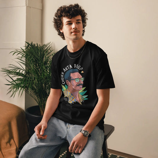 Cheikh Anta Diop I Le t-shirt unisexe en coton biologique United Souls - Des visages, une lutte, un héritage à porter !