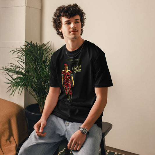 Thomas Sankara | Le t-shirt unisexe en coton biologique United Souls - Des visages, une lutte, un héritage à porter !