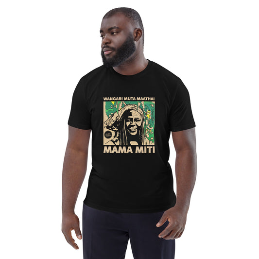 Wangari Muta Maathai | Le t-shirt unisexe en coton biologique United Souls - Des visages, une lutte, un héritage à porter !