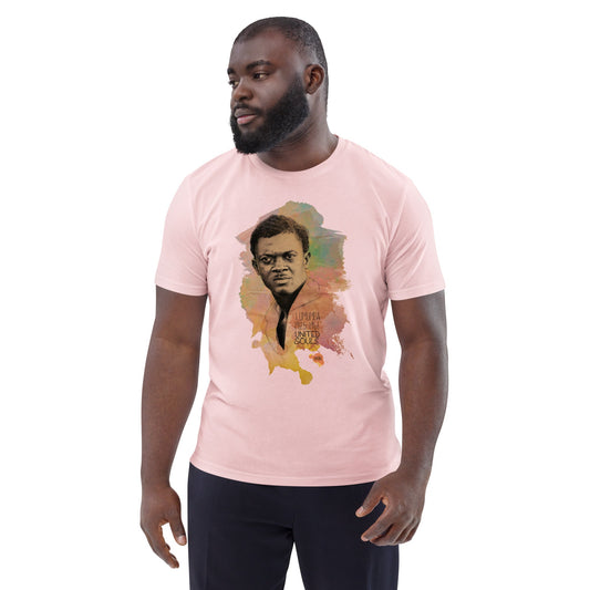 Patrice Lumumba I Le t-shirt unisexe en coton biologique United Souls - Des visages, une lutte, un héritage à porter !