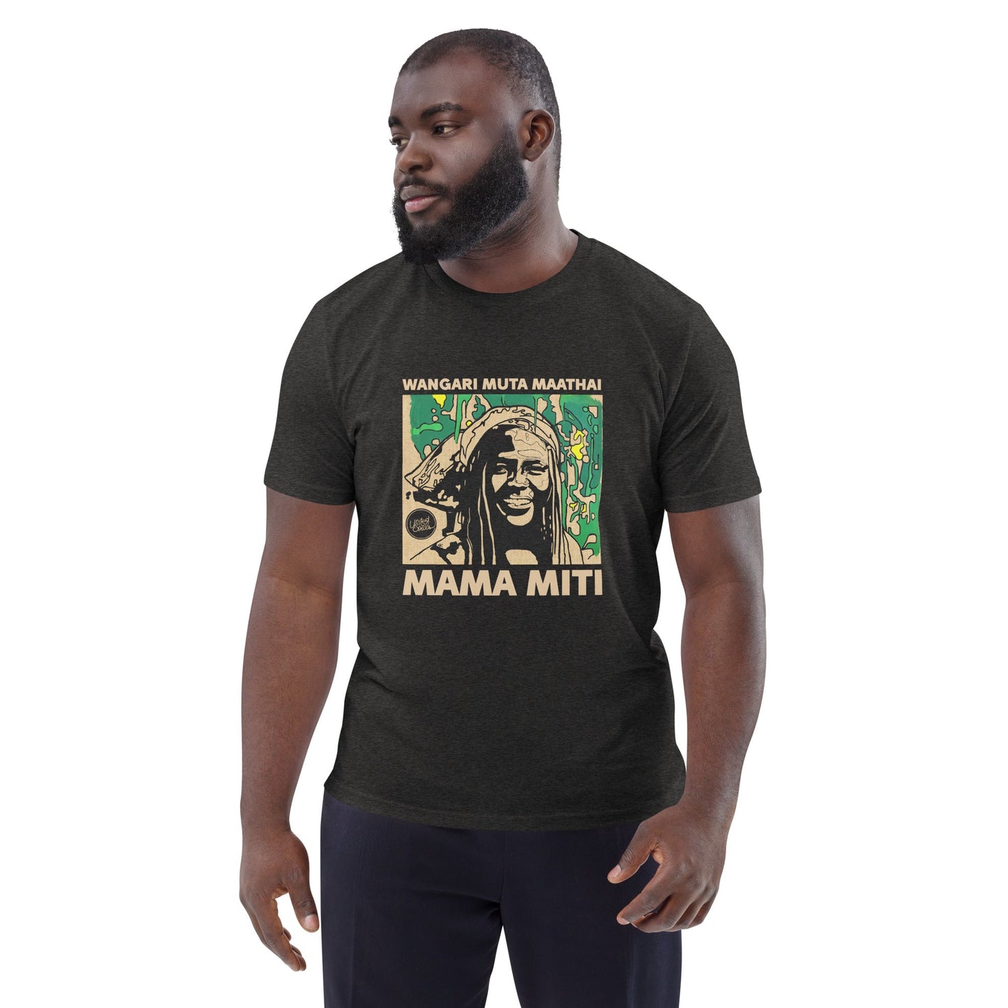 Wangari Muta Maathai | Le t-shirt unisexe en coton biologique United Souls - Des visages, une lutte, un héritage à porter !