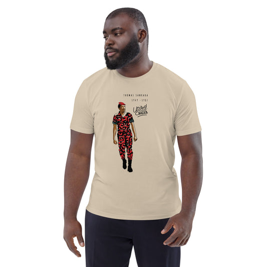Thomas Sankara I Le t-shirt unisexe en coton biologique United Souls - Des visages, une lutte, un héritage à porter !