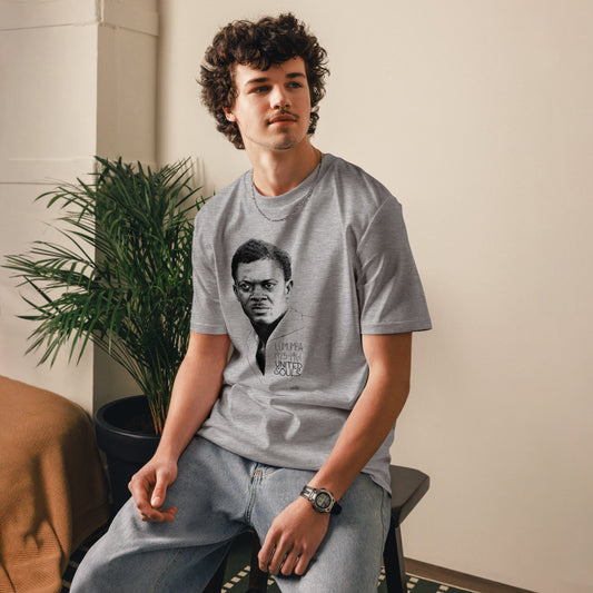 Patrice Lumumba I Le t-shirt unisexe en coton biologique United Souls - Des visages, une lutte, un héritage à porter !