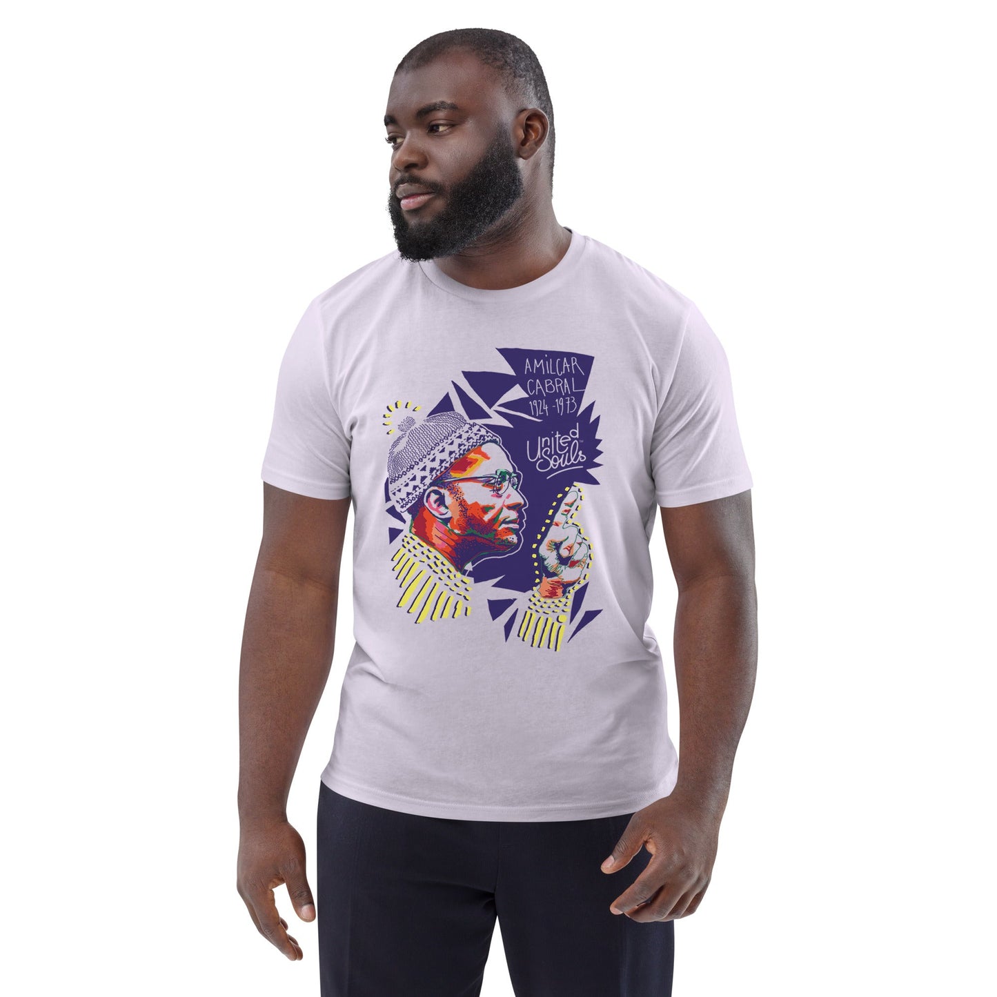 Amílcar Cabral I Le t-shirt unisexe en coton biologique United Souls - Des visages, une lutte, un héritage à porter !