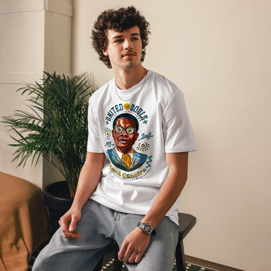 Aimé Césaire I Le t-shirt unisexe en coton biologique United Souls - Des visages, une lutte, un héritage à porter !