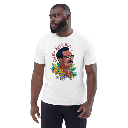 Cheikh Anta Diop I Le t-shirt unisexe en coton biologique United Souls - Des visages, une lutte, un héritage à porter !