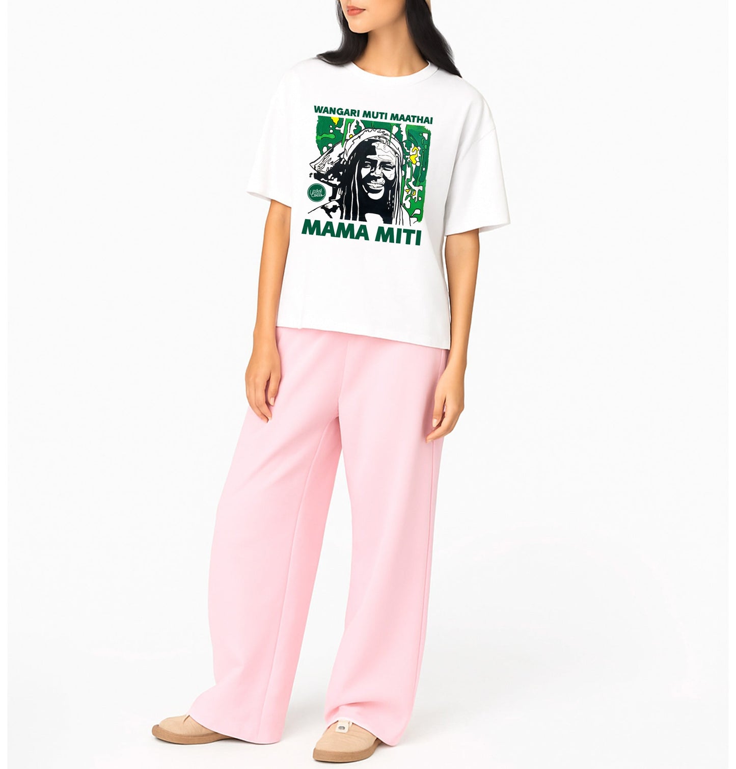 Wangari Muta Maathai I Le T-shirt oversize Femme United Souls - Des visages, une lutte, un héritage à porter !