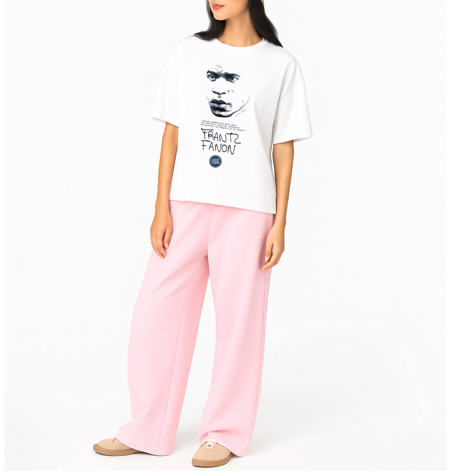 Frantz Fanon I Le T-shirt oversize Femme United Souls - Des visages, une lutte, un héritage à porter !