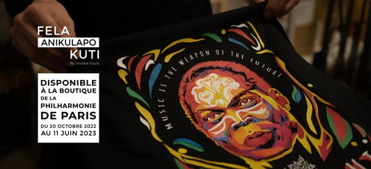 United Souls expose Fela KUTI à la boutique de la Philharmonie de Paris