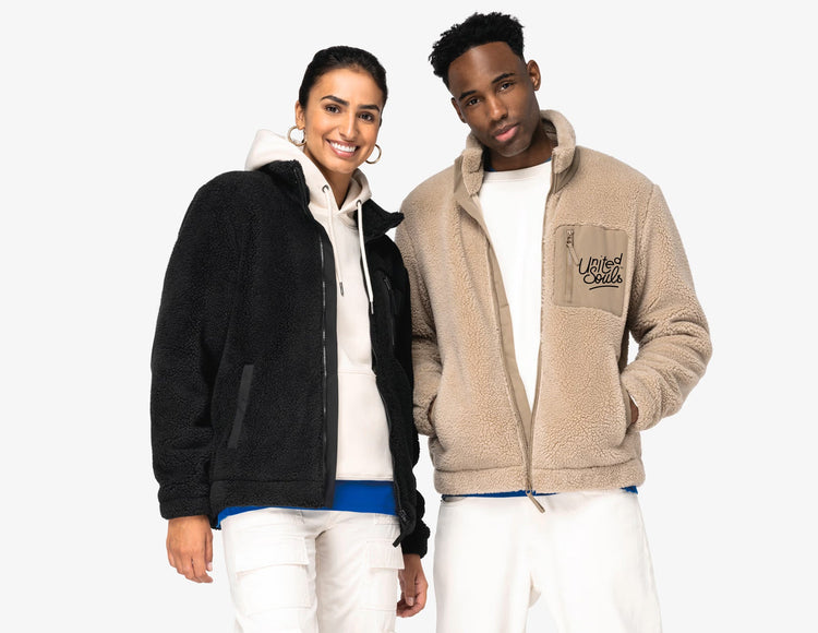 Veste en sherpa unisexe – United Souls