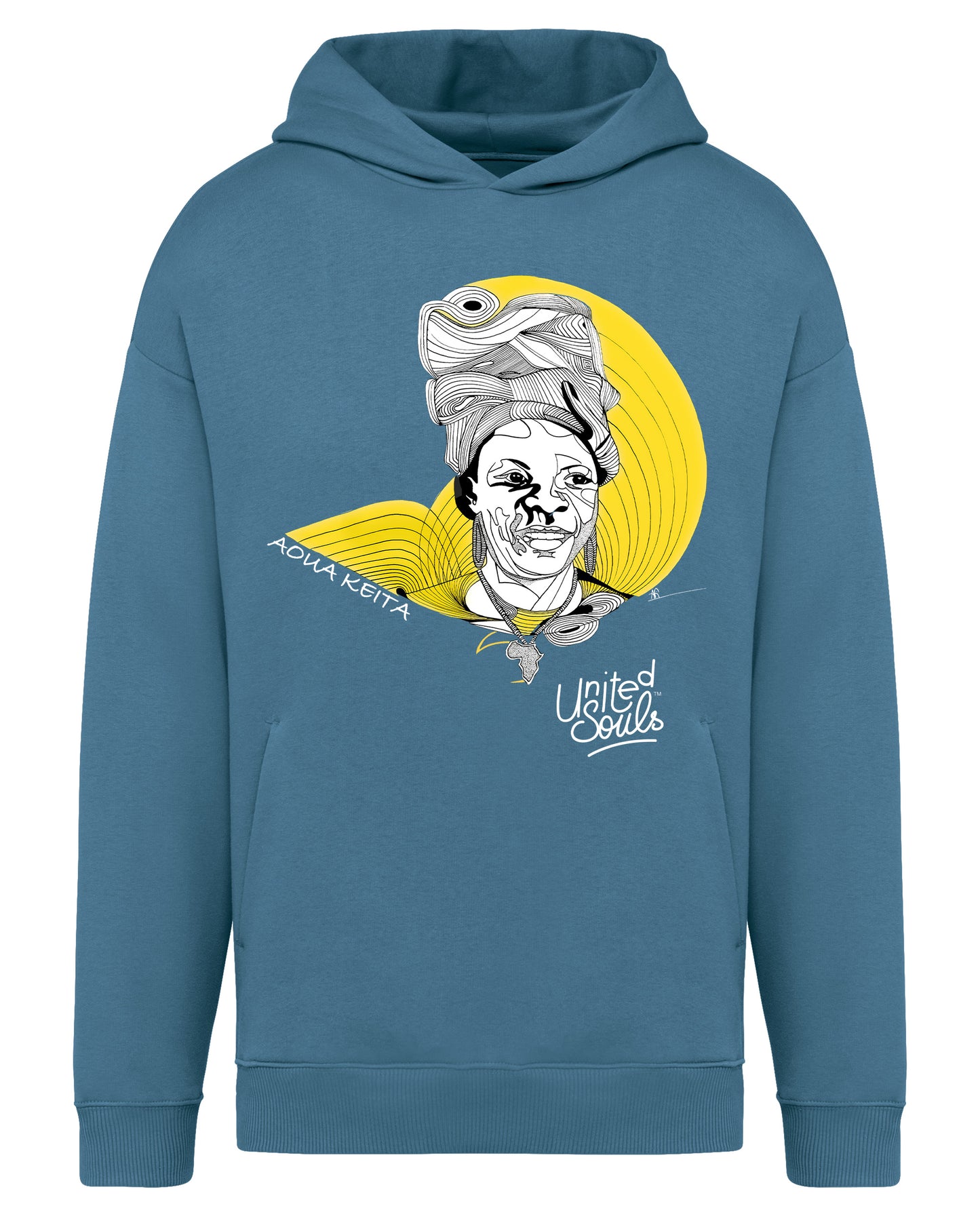 Aoua Keïta I Le sweat-shirt à capuche oversize unisexe