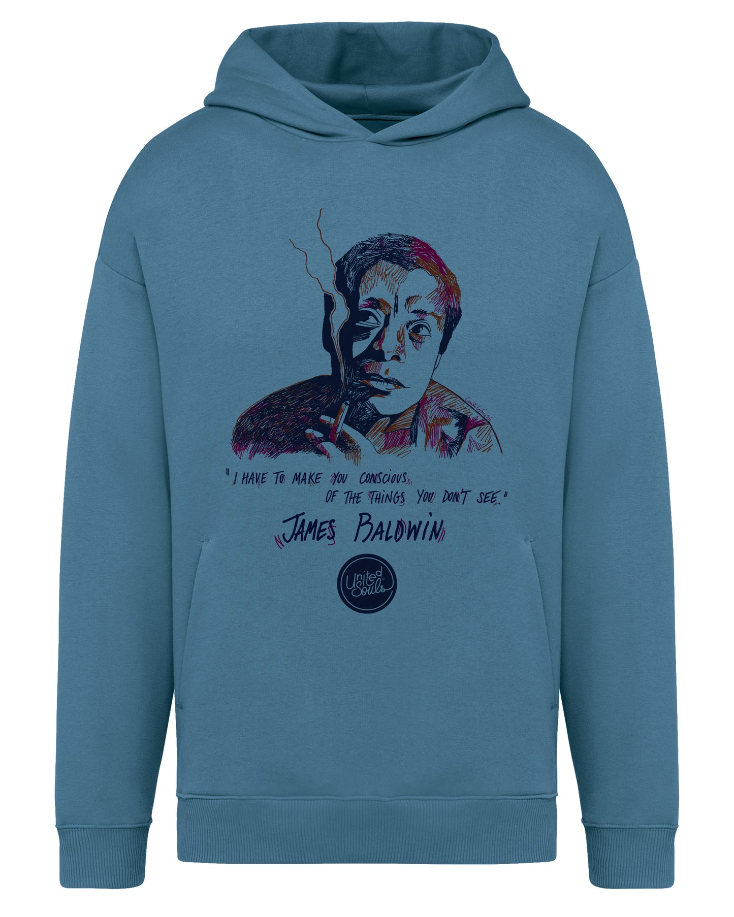 James Baldwin I Der Unisex Oversized Hoodie