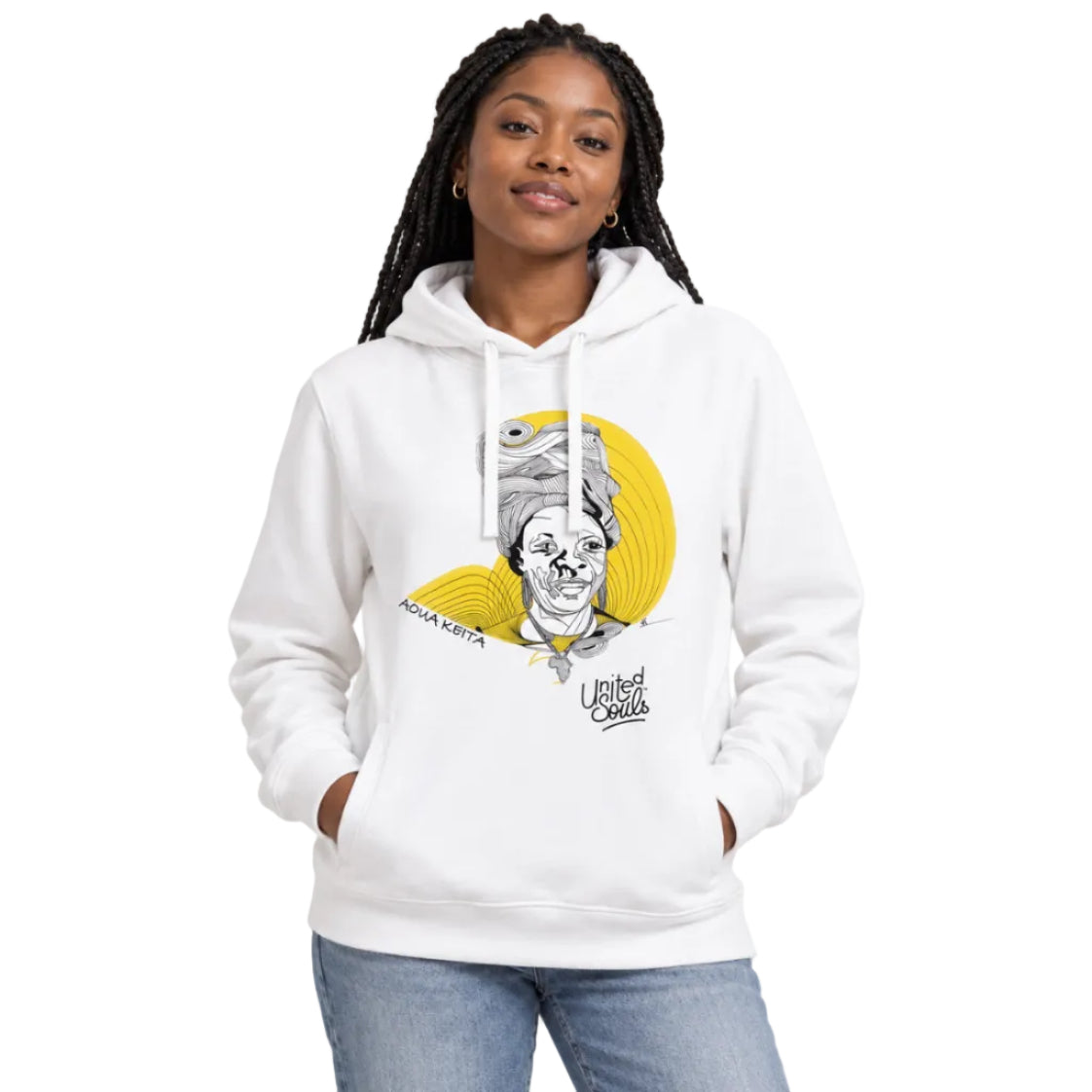 Aoua Keïta | Sweat à capuche écologique unisexe