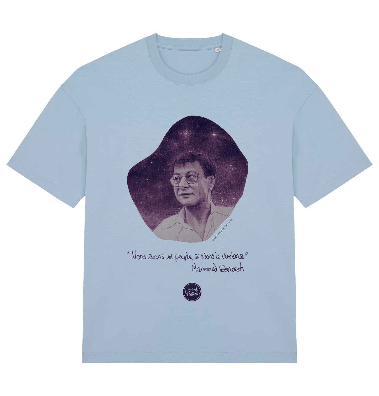 Mahmoud Darwich I Das übergroße T-Shirt Männer