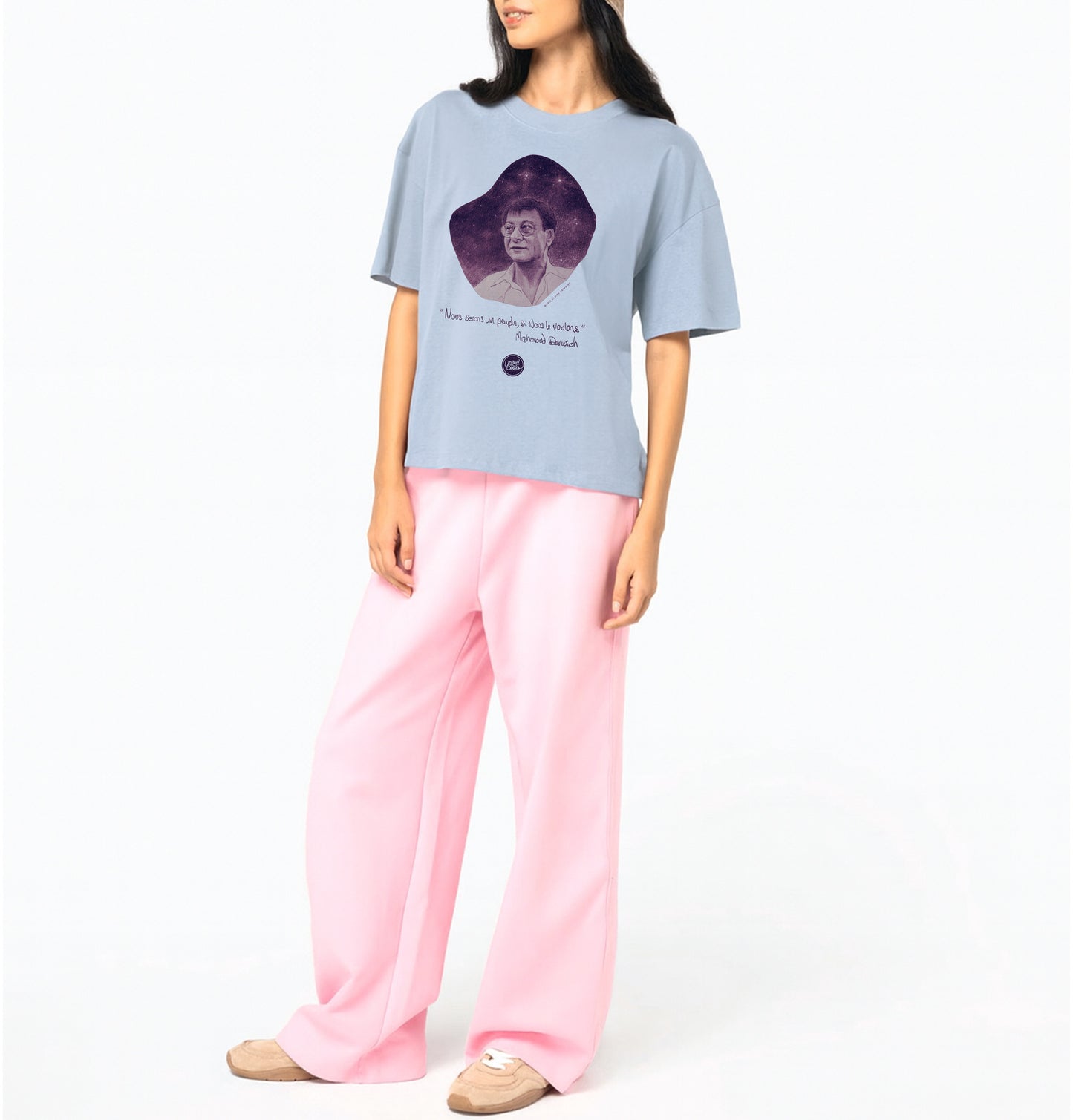 Mahmoud Darwich I Le T-shirt oversize Femme