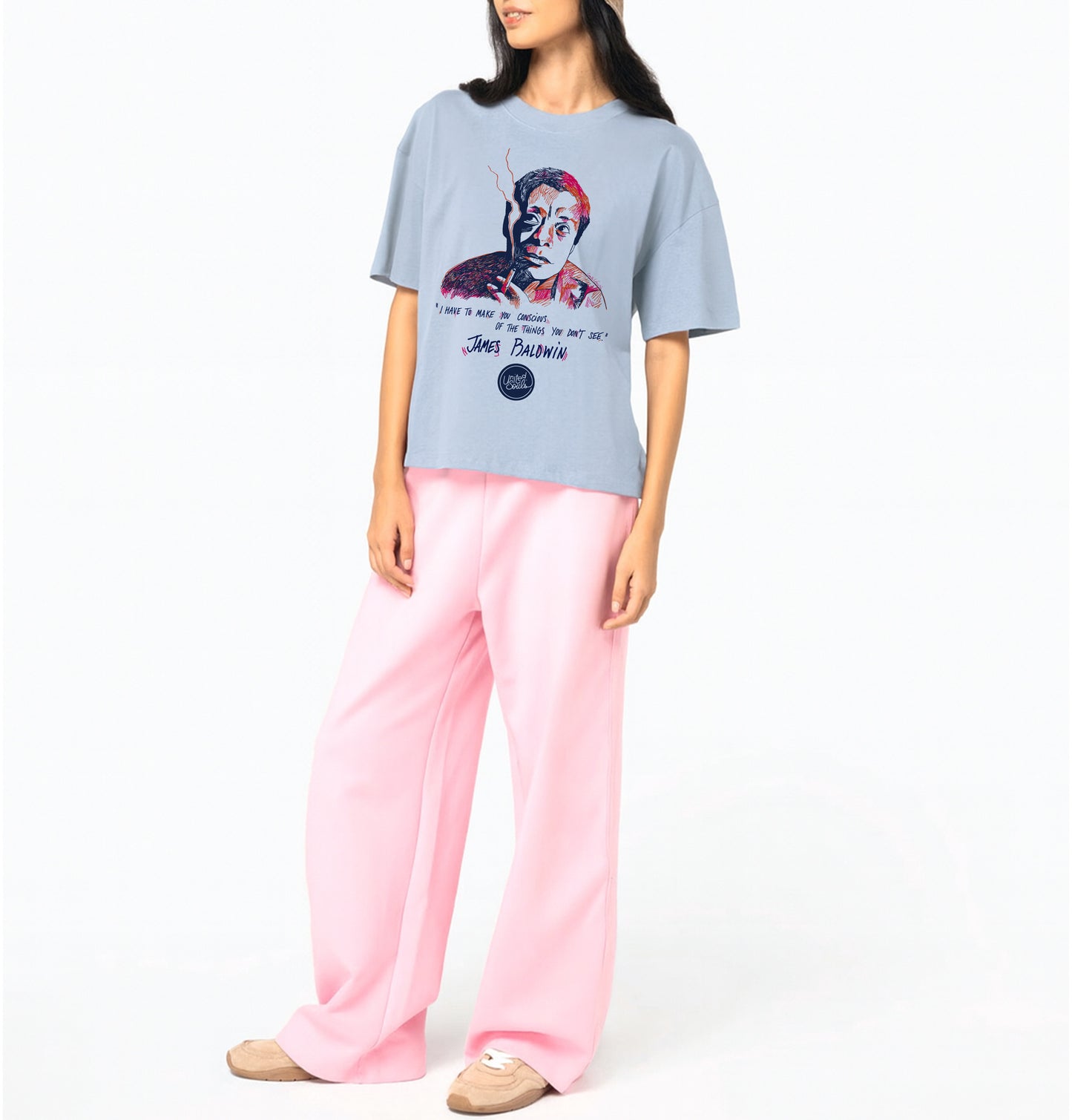 James Baldwin I Le T-shirt oversize Femme