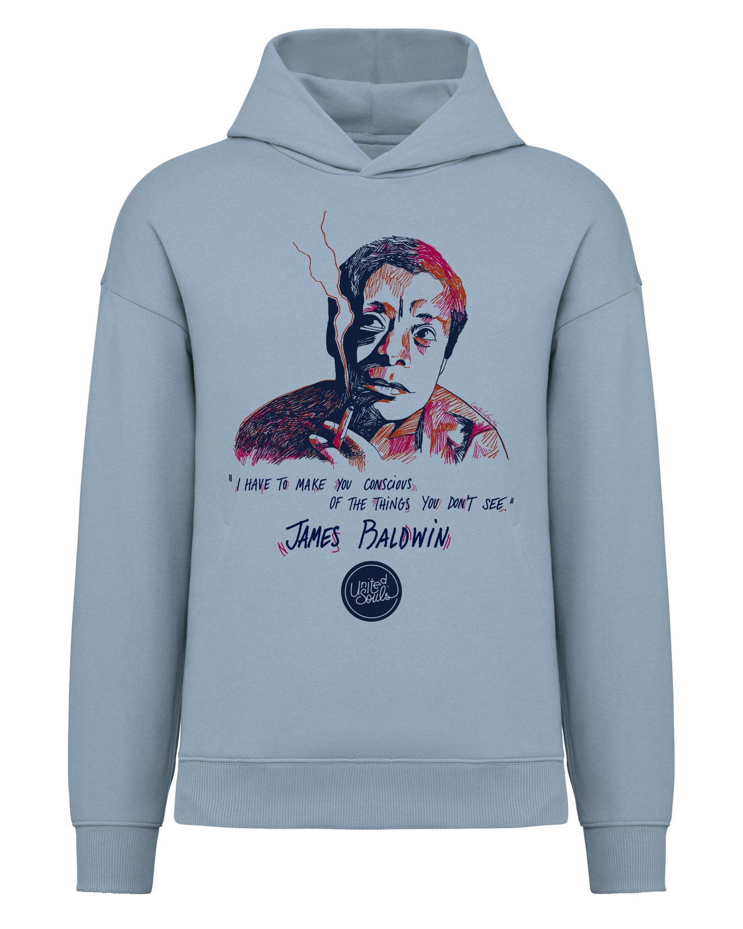James Baldwin I Der Unisex Oversized Hoodie