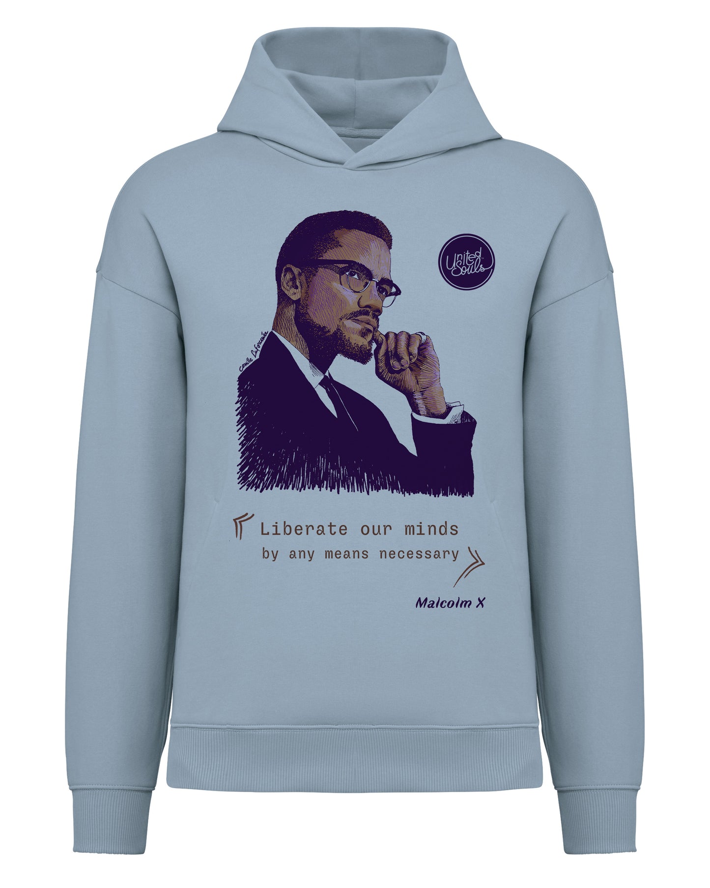 Malcolm XI Unisex Oversize-Kapuzenpullover