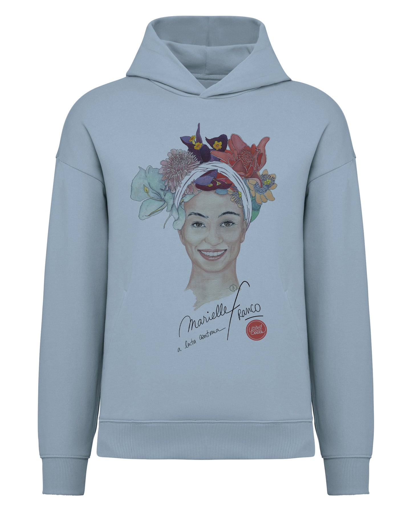 Marielle Franco I Der Unisex-Kapuzenpullover in Übergröße