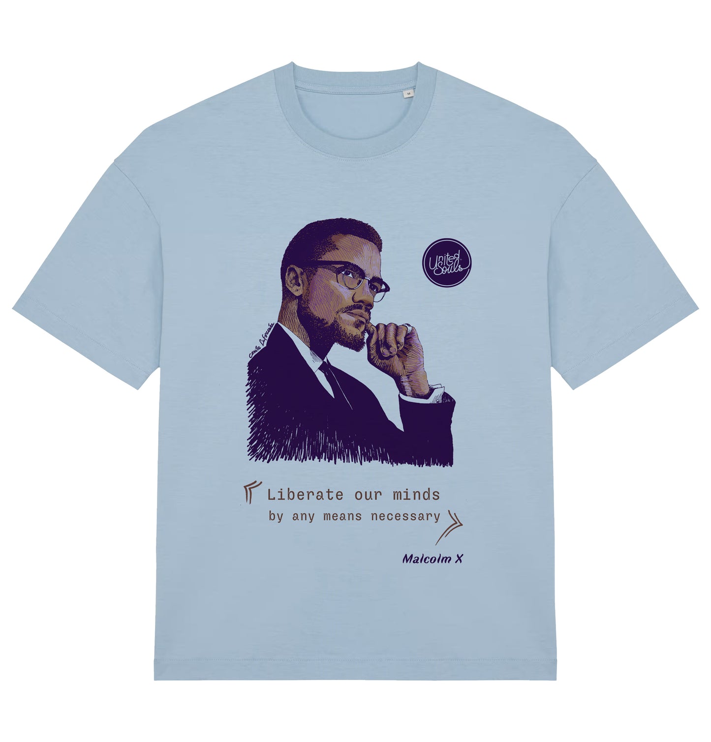 Malcolm X I Le T-shirt oversize Homme