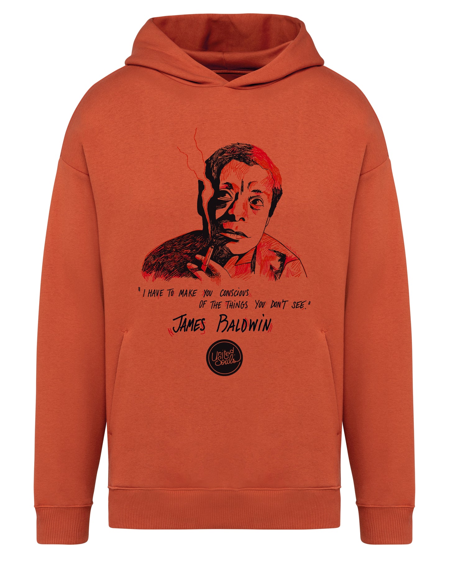 James Baldwin I Der Unisex Oversized Hoodie