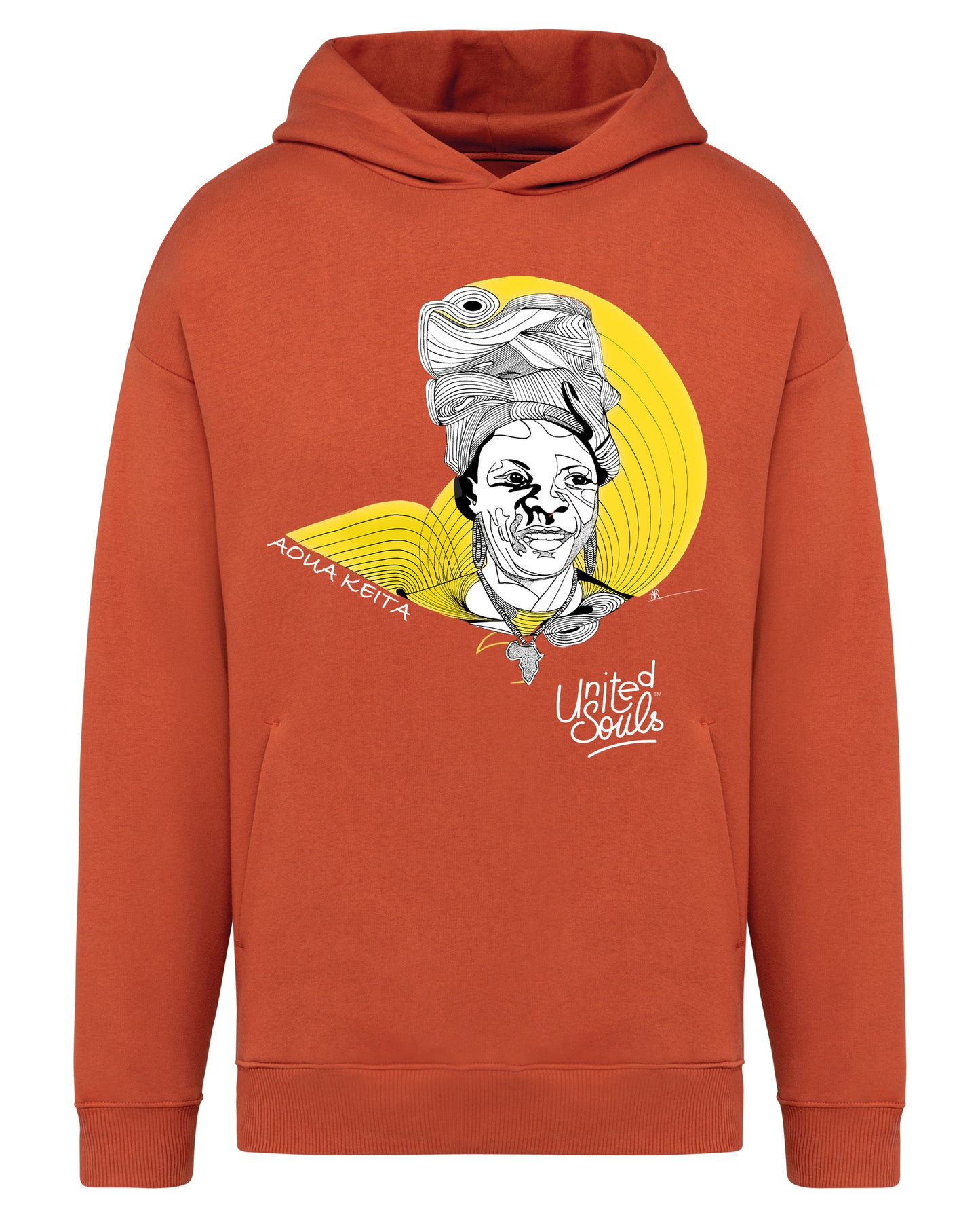 Aoua Keïta I Le sweat-shirt à capuche oversize unisexe