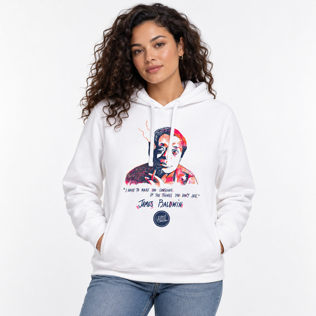 James Baldwin | Sweat à capuche écologique unisexe