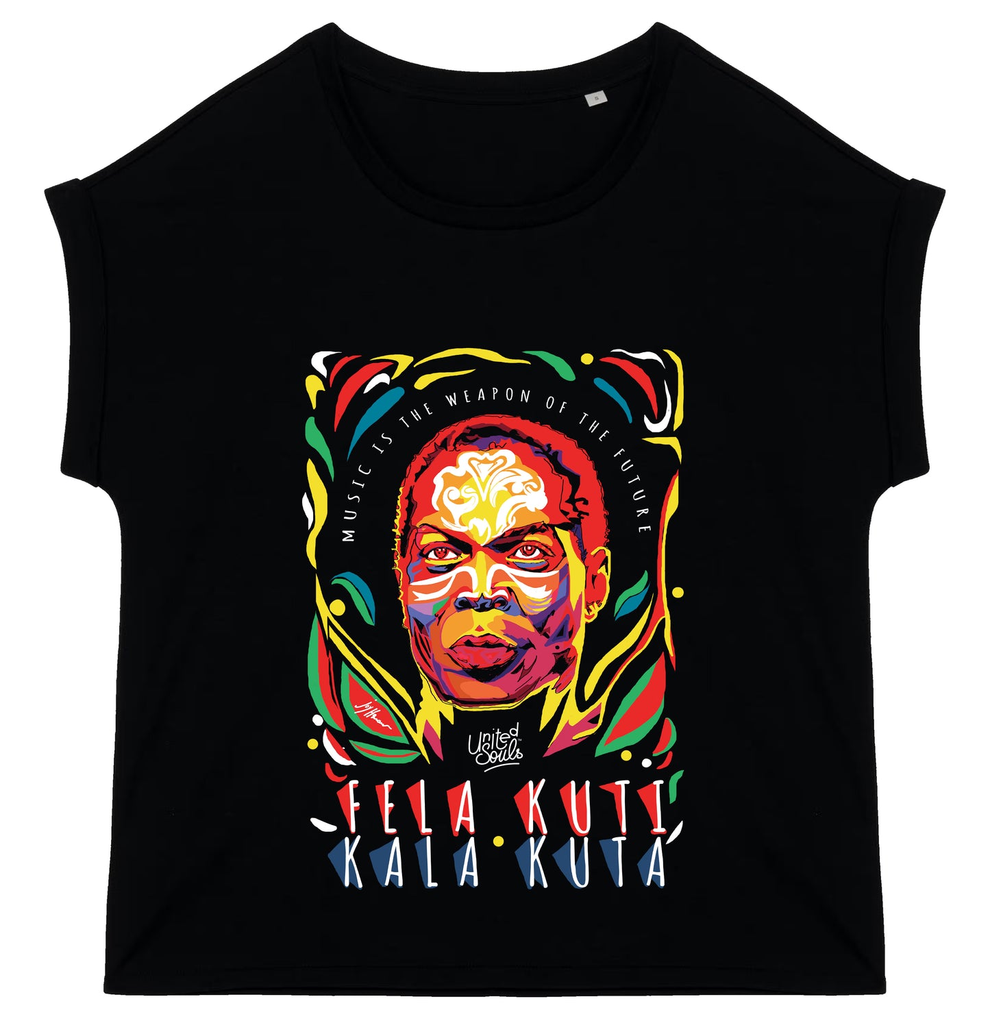 Fela Kuti I Damen T-Shirt mit Manschettenärmeln