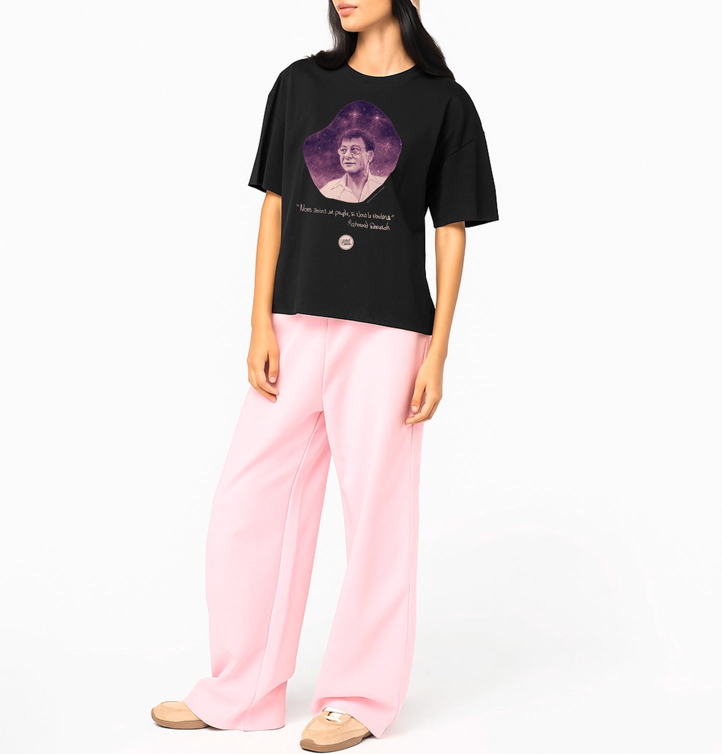 Mahmoud Darwich I Le T-shirt oversize Femme