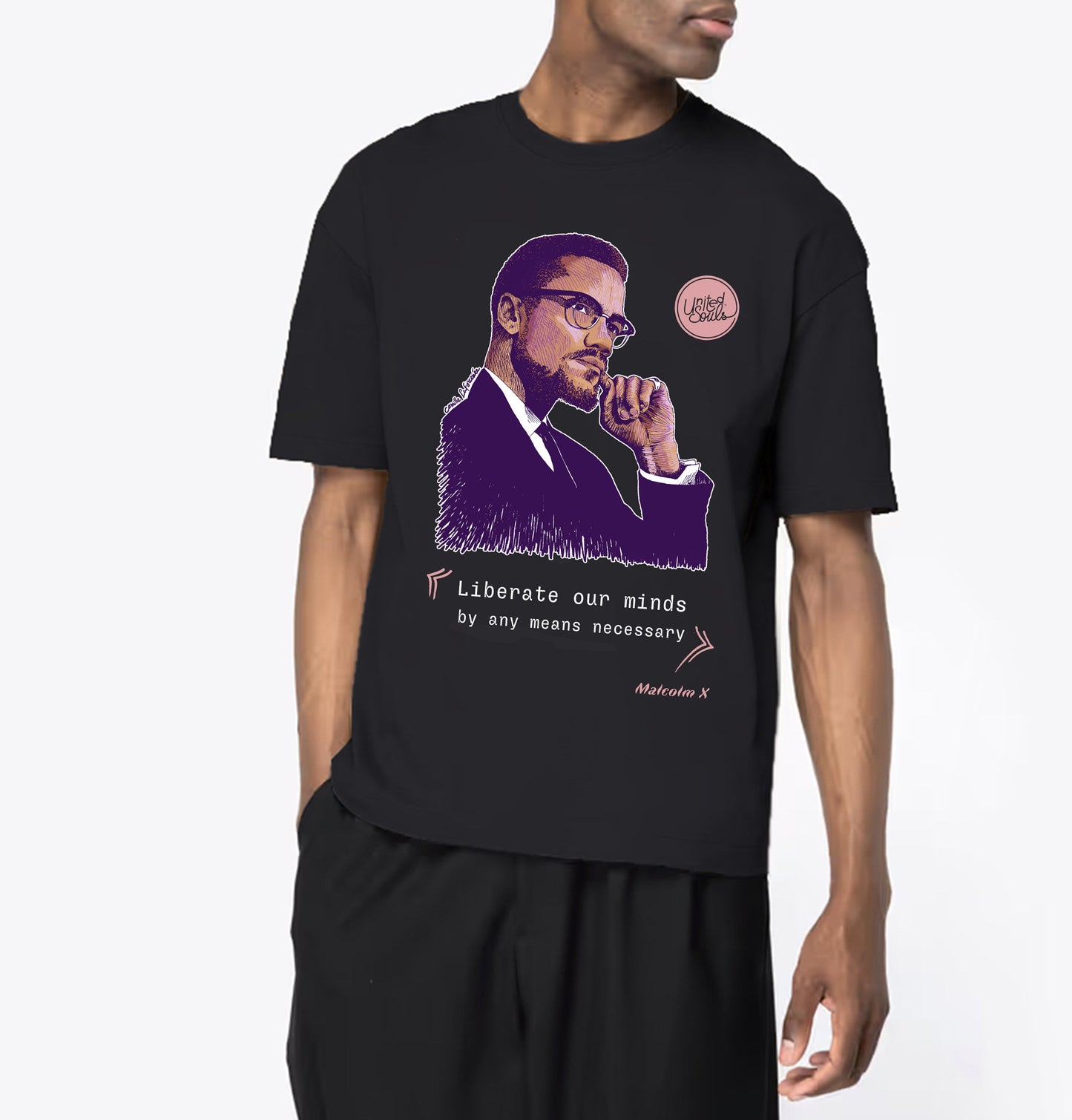 Malcolm X I Le T-shirt oversize Homme
