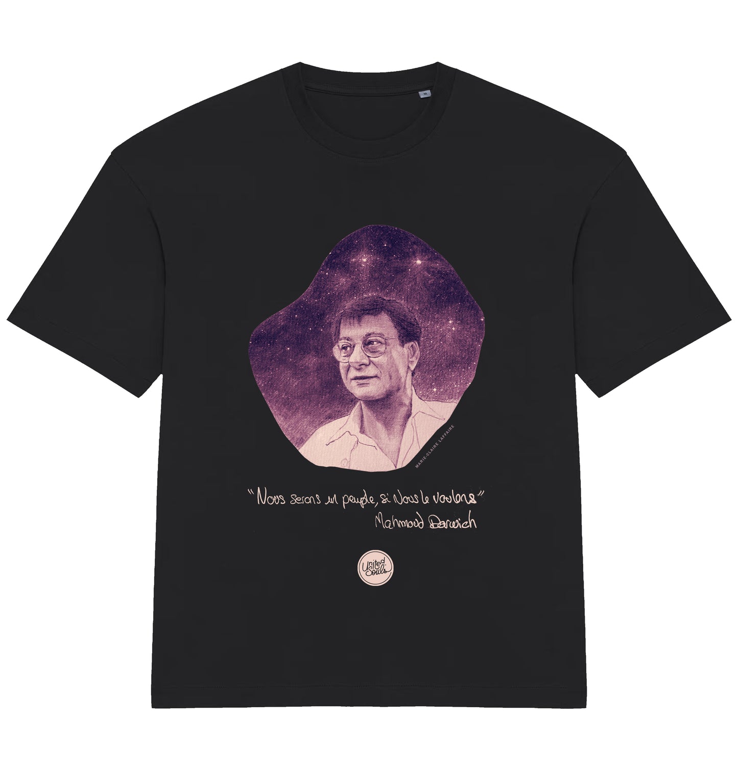 Mahmoud Darwich I Das übergroße T-Shirt Männer