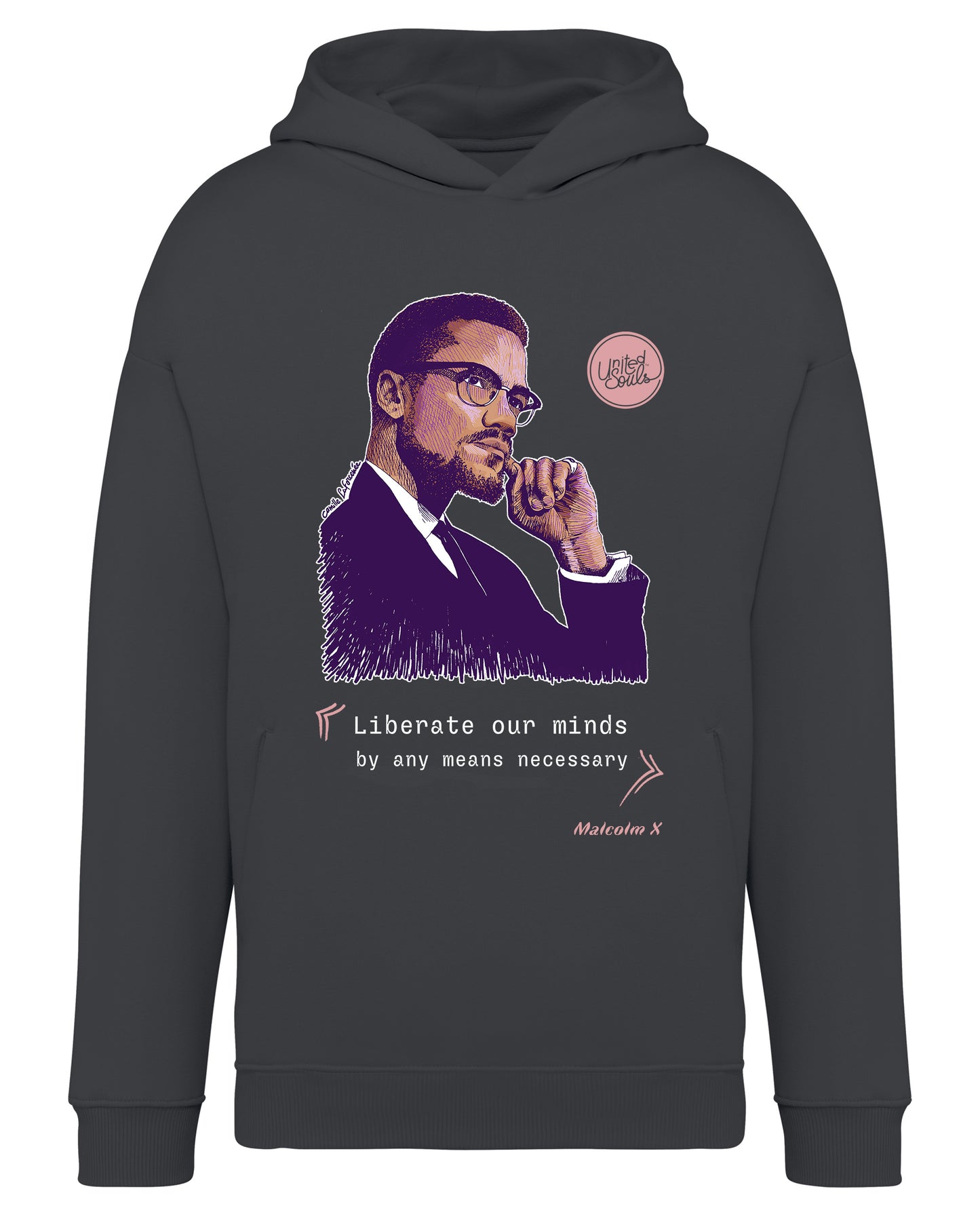 Malcolm XI Unisex Oversize-Kapuzenpullover