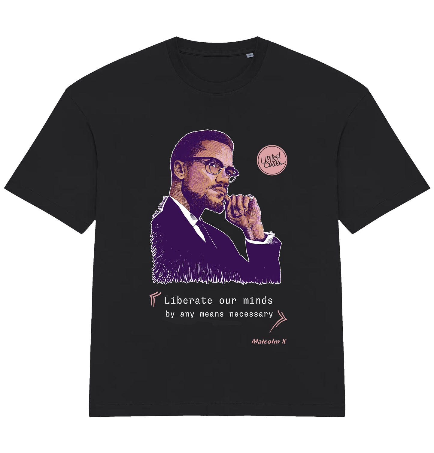 Malcolm X I Le T-shirt oversize Homme