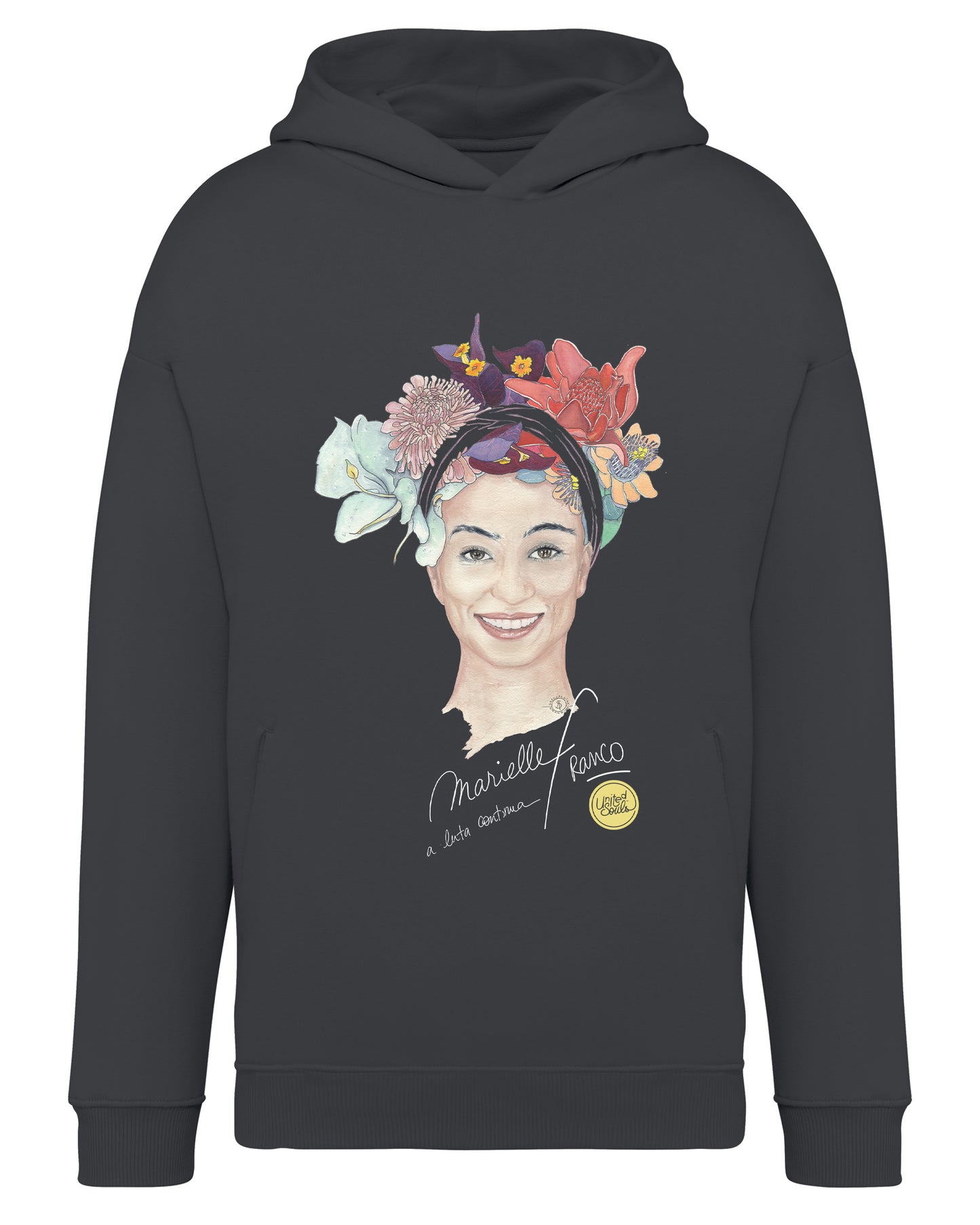 Marielle Franco I Der Unisex-Kapuzenpullover in Übergröße