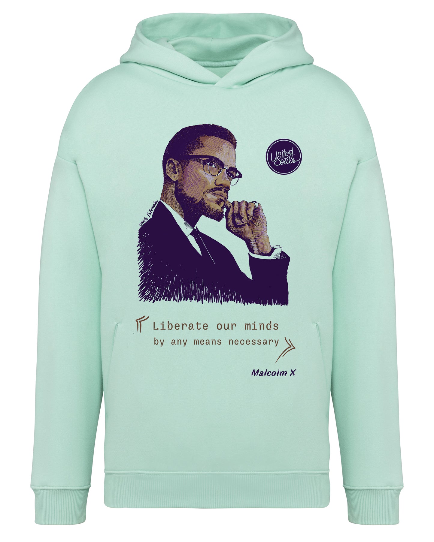 Malcolm XI Unisex Oversize-Kapuzenpullover